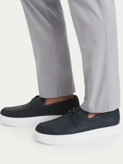 Scarpe basse Hybrid Clean Boat Shoe Lth HM0HM02233 Blu scuro