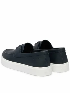 Scarpe basse Hybrid Clean Boat Shoe Lth HM0HM02233 Blu scuro