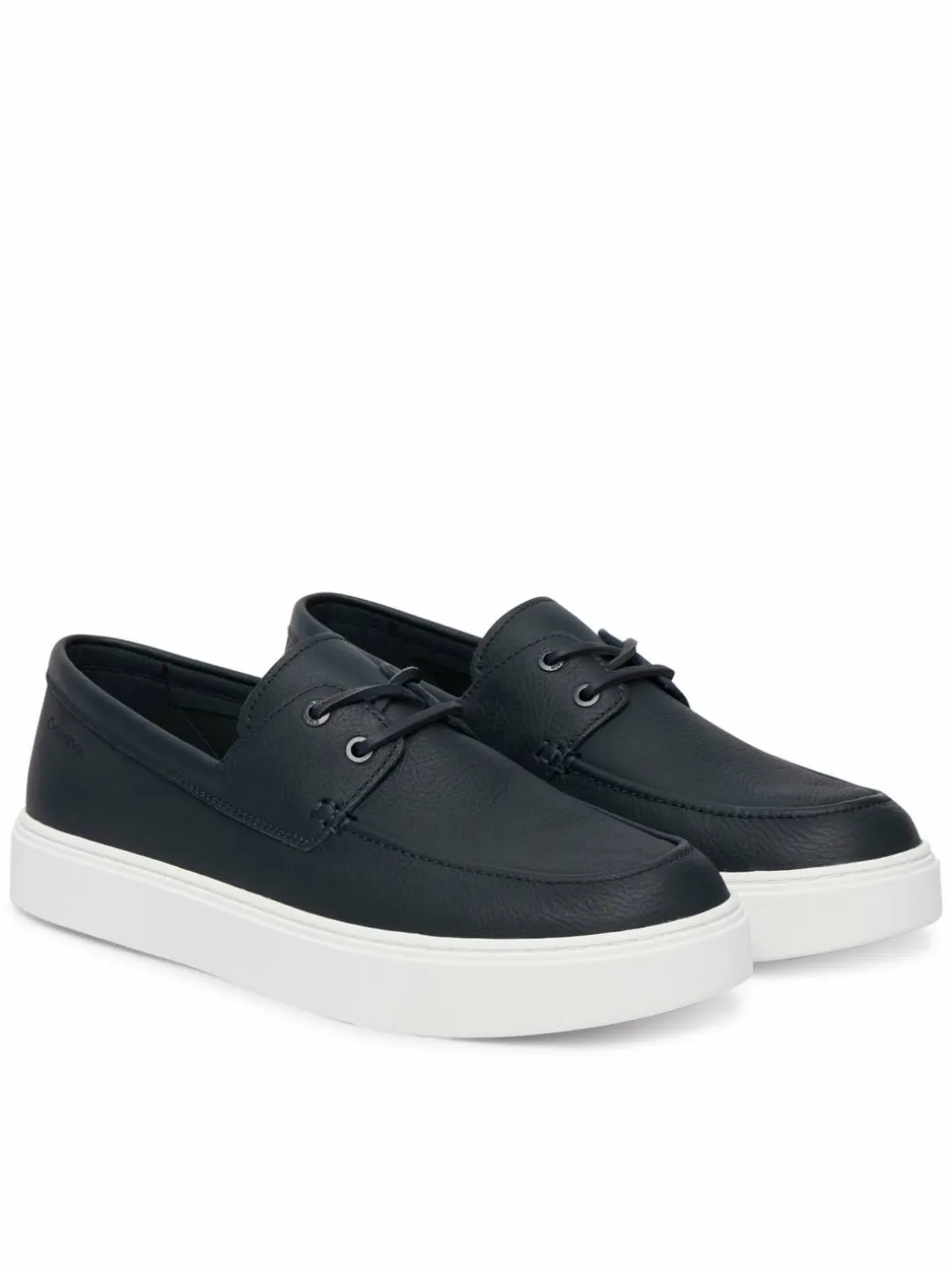 Scarpe basse Hybrid Clean Boat Shoe Lth HM0HM02233 Blu scuro