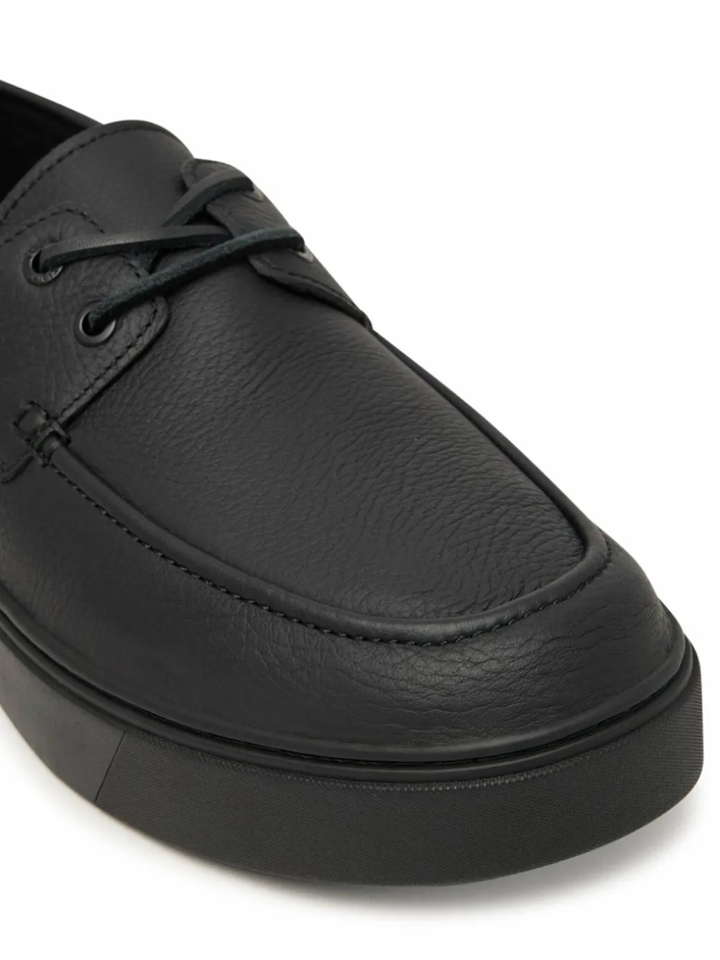 Scarpe basse Hybrid Clean Boat Shoe Lth HM0HM02233 Nero