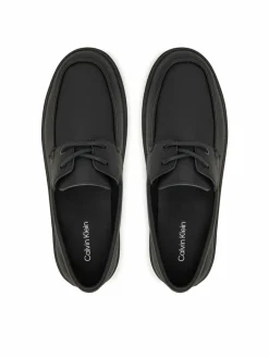 Scarpe basse Hybrid Clean Boat Shoe Lth HM0HM02233 Nero