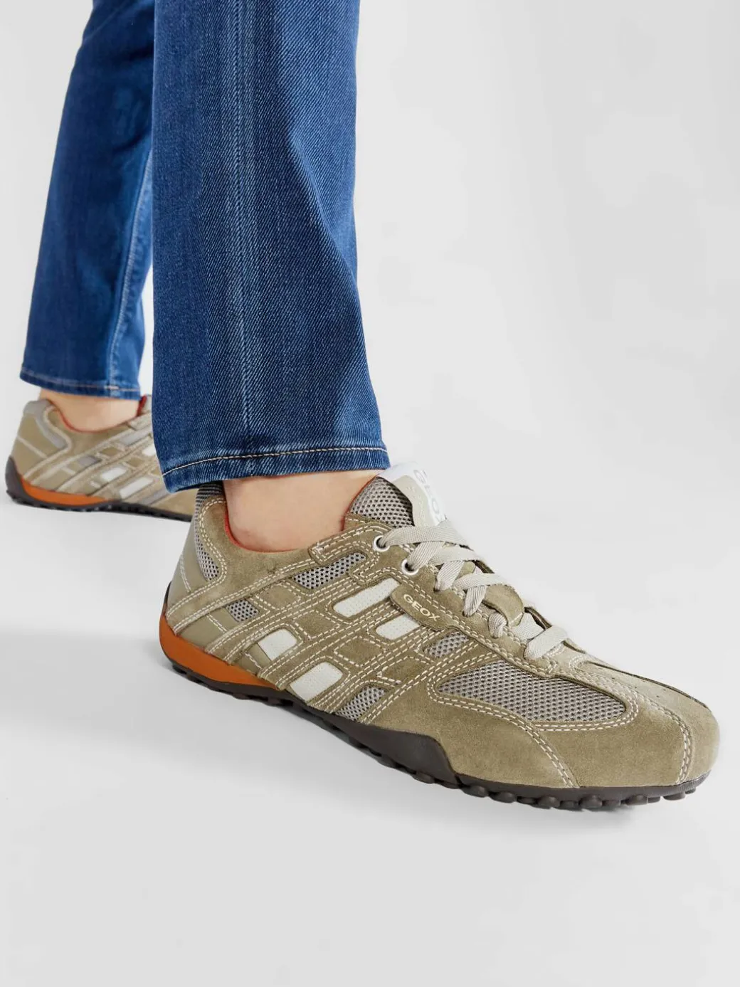 Scarpe basse U Snake K U4207K 02214 C0845 Beige