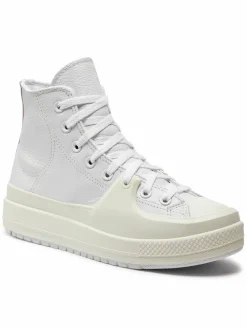 Scarpe da ginnastica Chuck Taylor All Star Construct Leather A02116C Bianco