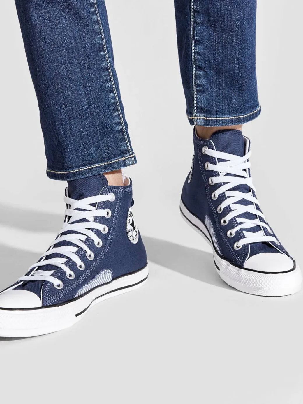 Scarpe da ginnastica Chuck Taylor All Star Hickory Stripe A00480C Blu scuro