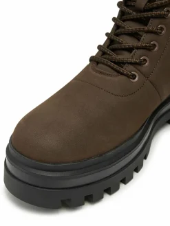 Scarponcini Lugged Laceup Boot Oxf Hiking Nb YM0YM01076 Marrone