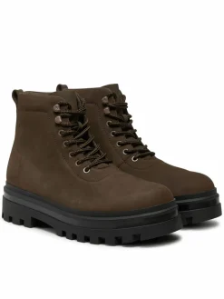 Scarponcini Lugged Laceup Boot Oxf Hiking Nb YM0YM01076 Marrone