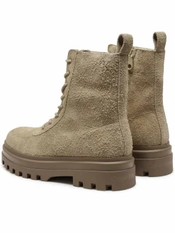 Scarponcini Lugged Lace Zip Boot Oxf Hr Su YM0YM01068 Beige