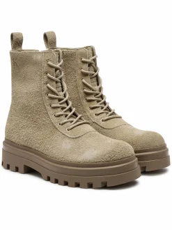 Scarponcini Lugged Lace Zip Boot Oxf Hr Su YM0YM01068 Beige
