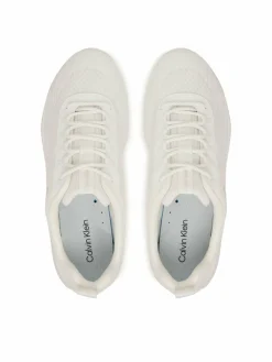 Sneakers Andrea - Chunky Ck Stripe Runner Trainers HM0HM02158 Bianco