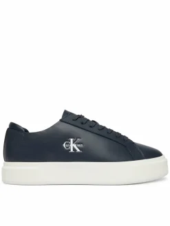 Sneakers Basket Cupsole Laceup Lth Ml YM0YM01460 Blu scuro