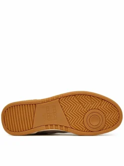 Sneakers Canvas Leather Cupsole Trainers EM0EM01680 Marrone