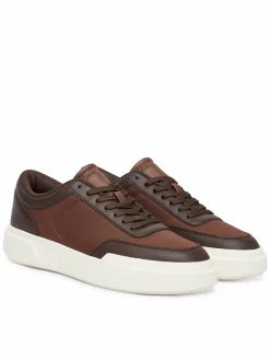 Sneakers Chunky Cups Laceup Ox Mix Mat HM0HM02326 Marrone