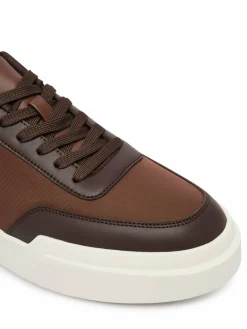 Sneakers Chunky Cups Laceup Ox Mix Mat HM0HM02326 Marrone