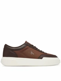 Sneakers Chunky Cups Laceup Ox Mix Mat HM0HM02326 Marrone