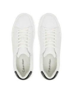 Sneakers Chunky Cupsole Laceup Lth YM0YM01344 Bianco