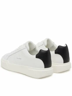 Sneakers Chunky Cupsole Laceup Lth YM0YM01344 Bianco