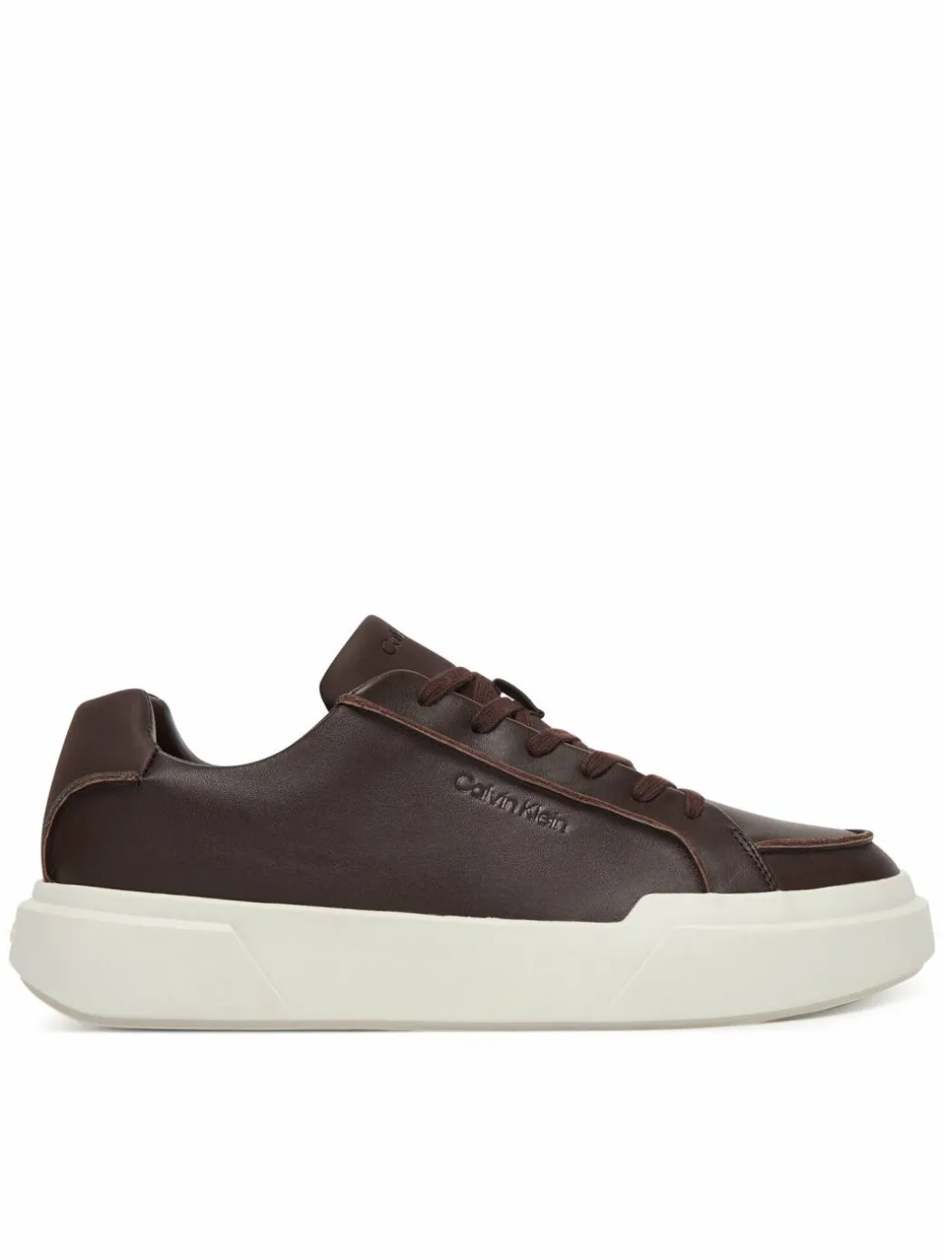 Sneakers Chunky Cupsole Lace Up Lth Pinch YM0YM01454 Bordeaux