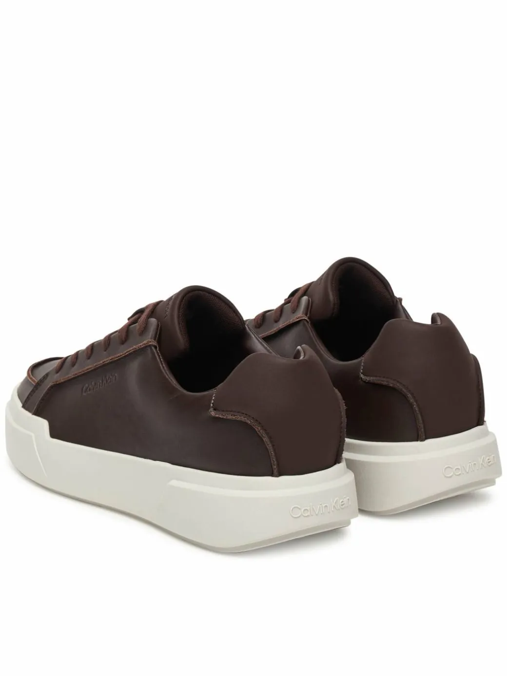 Sneakers Chunky Cupsole Lace Up Lth Pinch YM0YM01454 Bordeaux