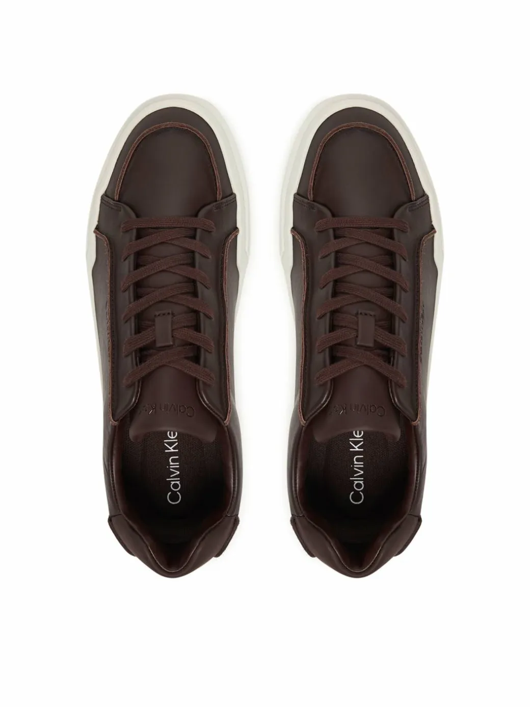 Sneakers Chunky Cupsole Lace Up Lth Pinch YM0YM01454 Bordeaux