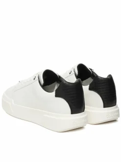 Sneakers Chunky Cupsole Laceup Clean Lth HM0HM02239 Bianco