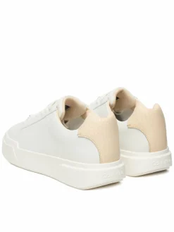 Sneakers Chunky Cupsole Laceup Clean Lth HM0HM02239 Bianco