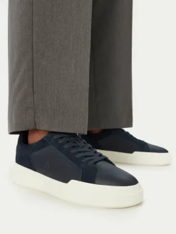 Sneakers Chunky Cupsole Laceup Cv Mix HM0HM02238 Blu scuro