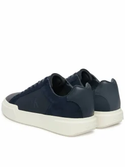 Sneakers Chunky Cupsole Laceup Cv Mix HM0HM02238 Blu scuro