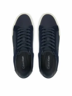 Sneakers Chunky Cupsole Laceup Cv Mix HM0HM02238 Blu scuro