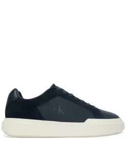 Sneakers Chunky Cupsole Laceup Cv Mix HM0HM02238 Blu scuro