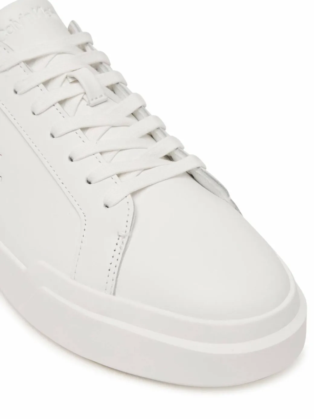 Sneakers Chunky Cupsole Laceup Lth YM0YM01344 Bianco