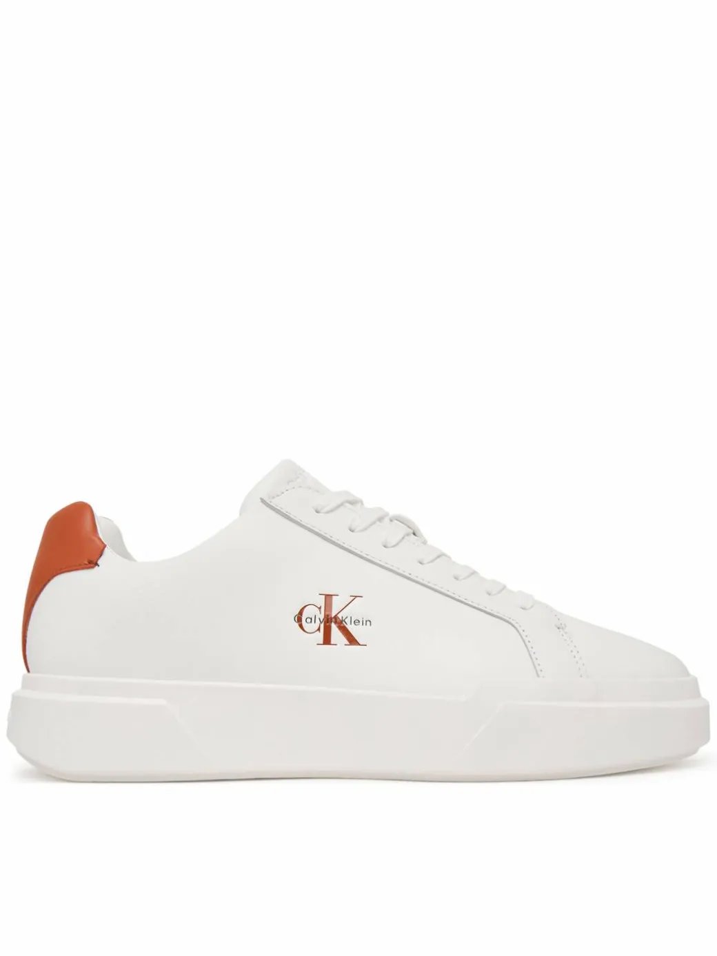 Sneakers Chunky Cupsole Laceup Lth YM0YM01344 Bianco
