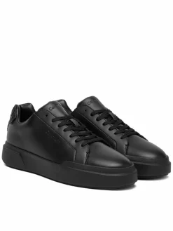 Sneakers Chunky Cupsole Laceup Lth Bt Aop HM0HM02070 Nero