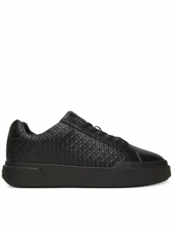 Sneakers Chunky Cupsole Laceup Lth Aop YM0YM01383 Nero