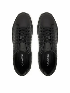 Sneakers Chunky Cupsole Laceup Lth Aop YM0YM01383 Nero