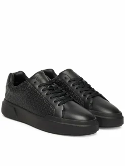 Sneakers Chunky Cupsole Laceup Lth Aop YM0YM01383 Nero