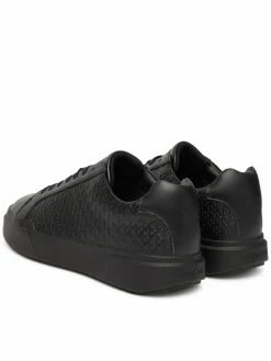 Sneakers Chunky Cupsole Laceup Lth Aop YM0YM01383 Nero