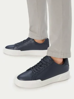 Sneakers Chunky Cupsole Laceup Lth Bt Aop HM0HM02070 Blu scuro