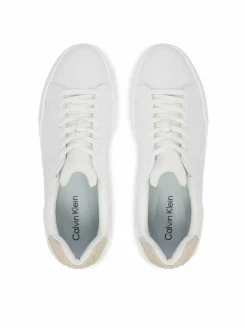 Sneakers Chunky Cupsole Laceup Lth Bt Aop HM0HM02070 Bianco