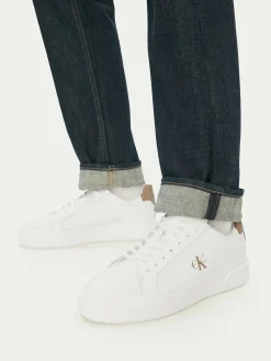 Sneakers Chunky Cupsole Laceup Lth YM0YM01344 Bianco