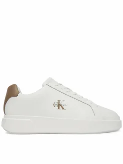 Sneakers Chunky Cupsole Laceup Lth YM0YM01344 Bianco