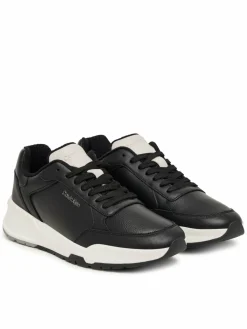 Sneakers City Runner Laceup Lth Mix HM0HM02309 Nero