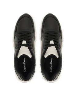 Sneakers City Runner Laceup Lth Mix HM0HM02309 Nero