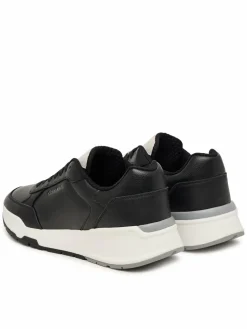 Sneakers City Runner Laceup Lth Mix HM0HM02309 Nero