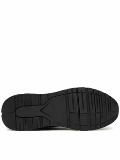 Sneakers City Runner Laceup Lth Mix HM0HM02309 Nero