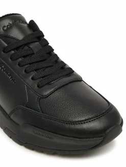 Sneakers City Runner Laceup Lth Mix HM0HM02309 Nero