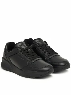 Sneakers City Runner Laceup Lth Mix HM0HM02309 Nero