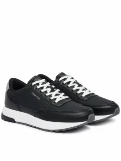 Sneakers City Runner Laceup Lth Mix HM0HM02214 Nero