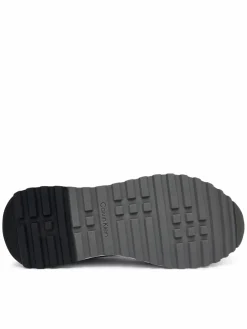Sneakers City Runner Laceup Lth Mix HM0HM02214 Nero