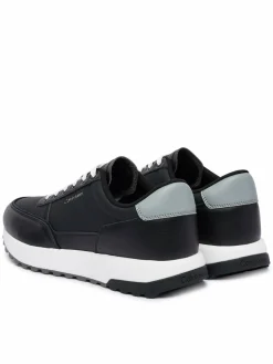 Sneakers City Runner Laceup Lth Mix HM0HM02214 Nero