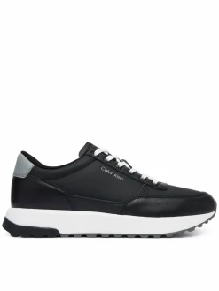 Sneakers City Runner Laceup Lth Mix HM0HM02214 Nero